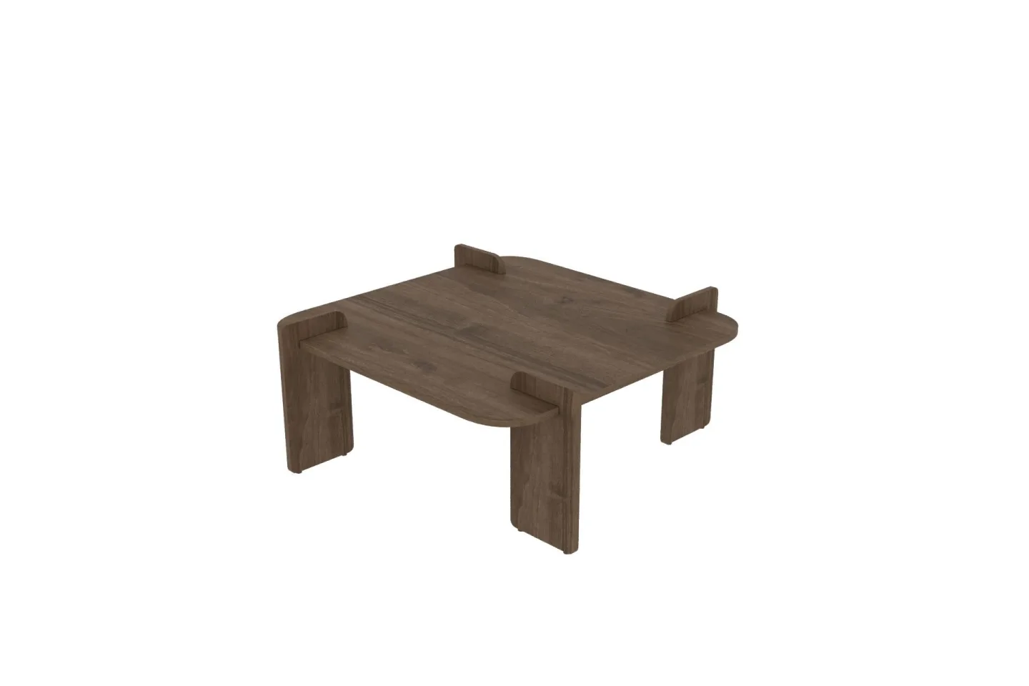 Campwell Soffbord 90 cm Kvadratisk - Valnöt