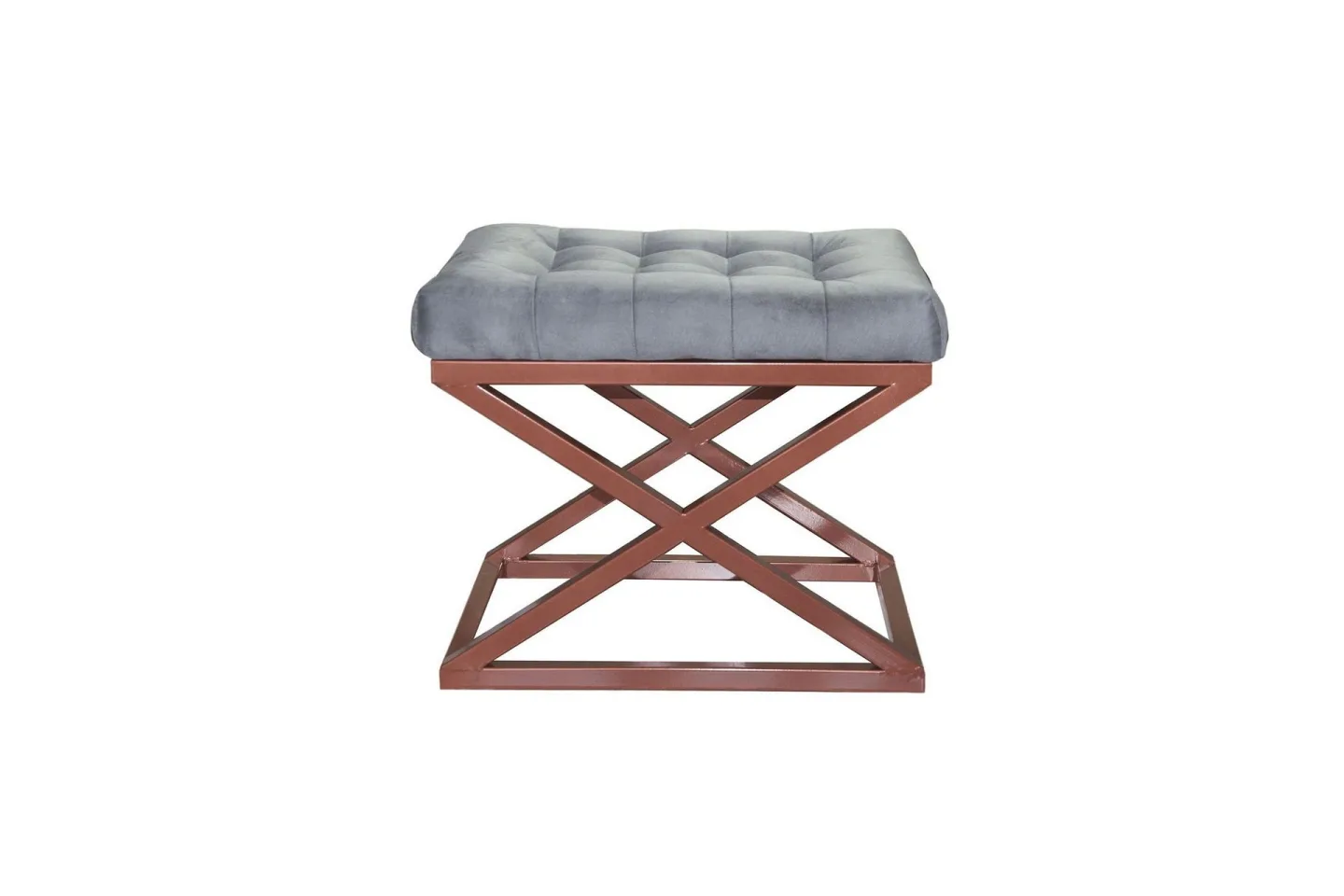 Gillie Sittpuff 40 cm - Koppar/Grå