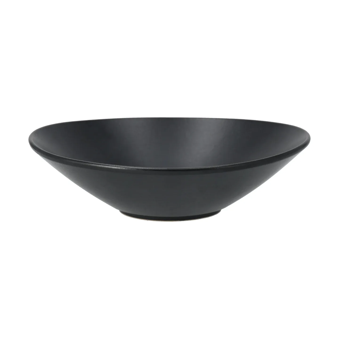Scandi Living Terra Salatschale Schwarz Steinzeug, Ø30 cm