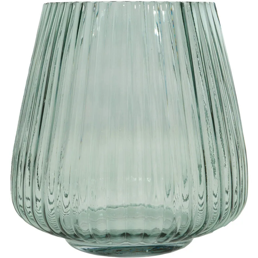 POINT-VIRGULE Windlicht Lamazère Grün Glas 17.7 cm 18 cm