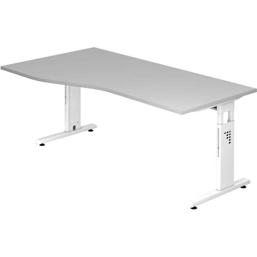 Schreibtisch Office grau Holzwerkstoff B 180 T 100 cm
