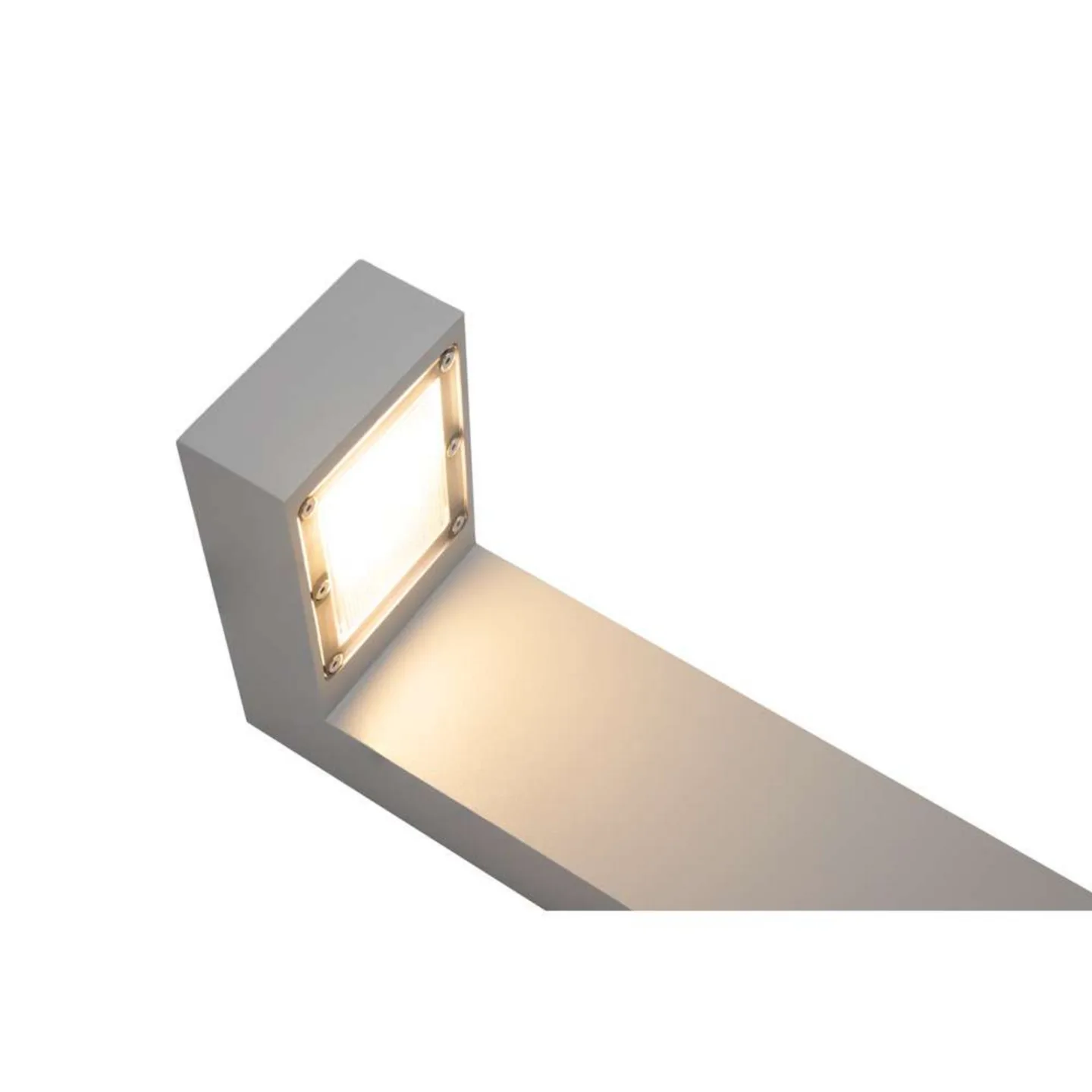 Asker Assymetric LED-Pollerlampe, 55 cm, Alu - Norlys - Terrasse - Aluminium