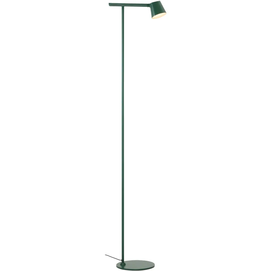 Stehlampe Flint Metall/Acryl dunkelgrün matt 5W LED - LED- LED Energiesparlampe