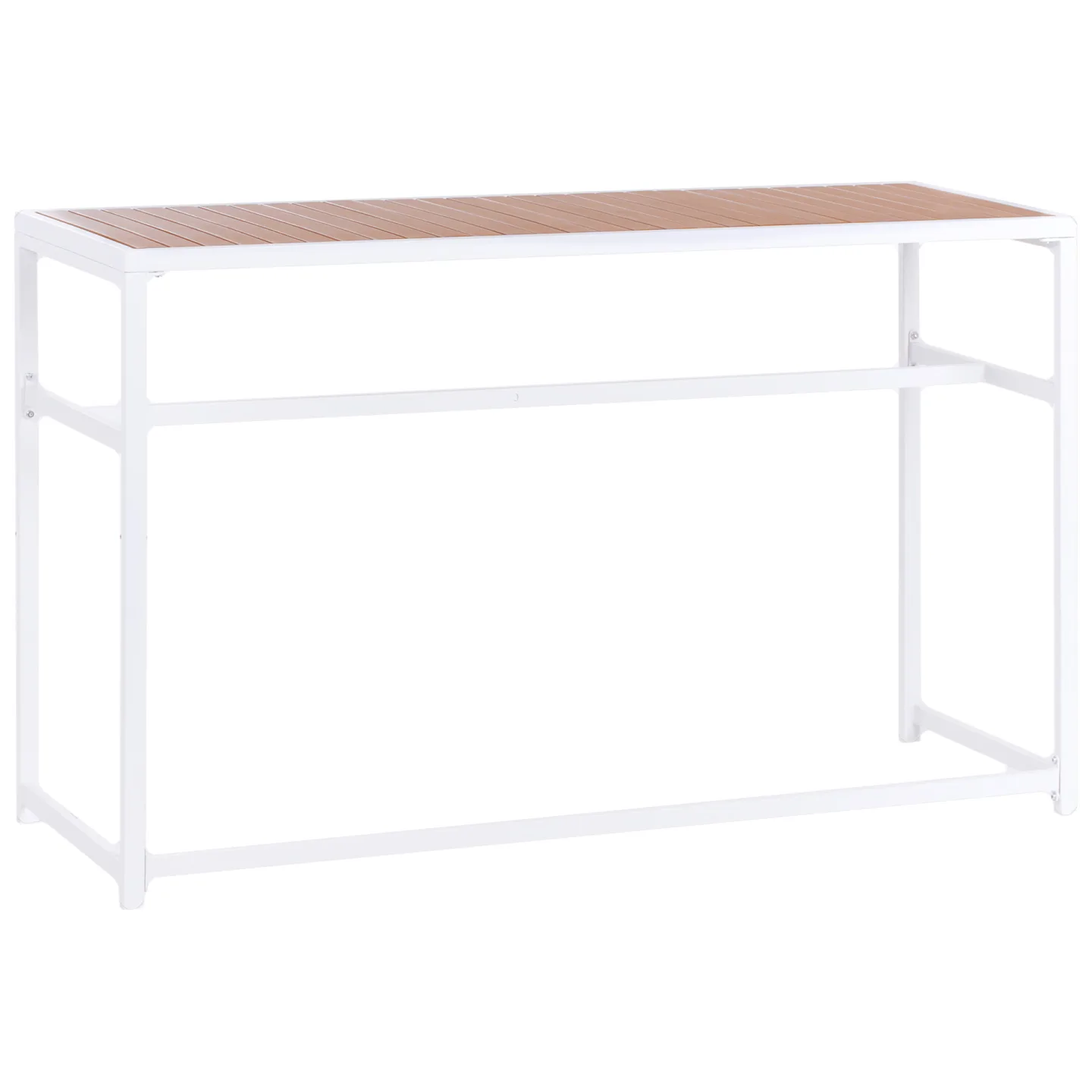 Barbord utomhus Avetrana 50x150 cm - Vit/Brun