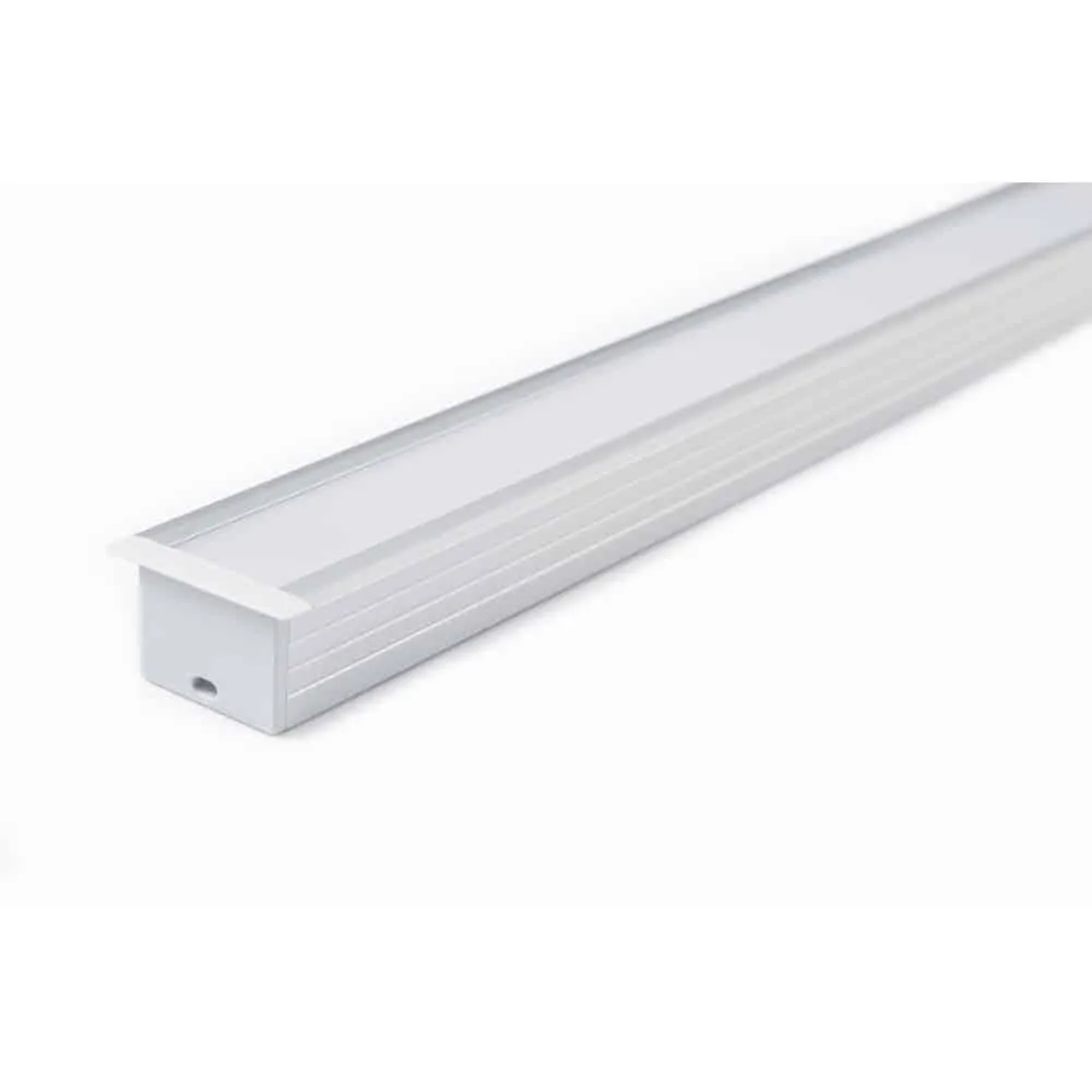 Aluminiumprofil Set U-profil Infälld 23x20mm 3000mm