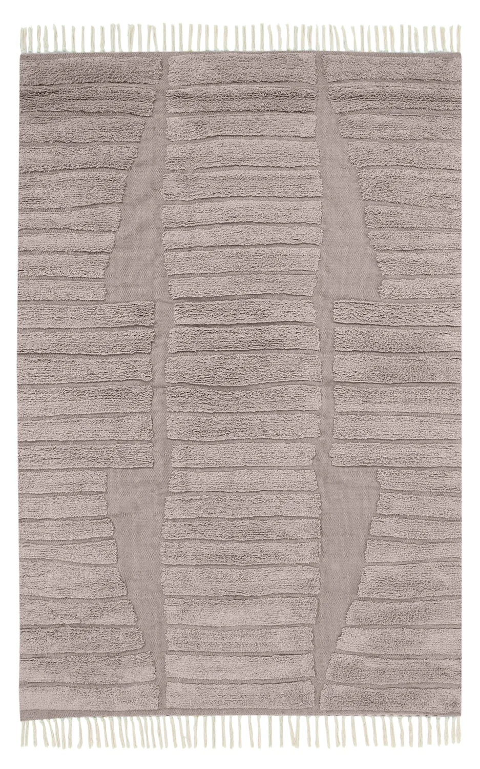 Ryetepper - Rani Natural Cotton Shaggy (taupe) (Størrelse: 160 x 230 cm)