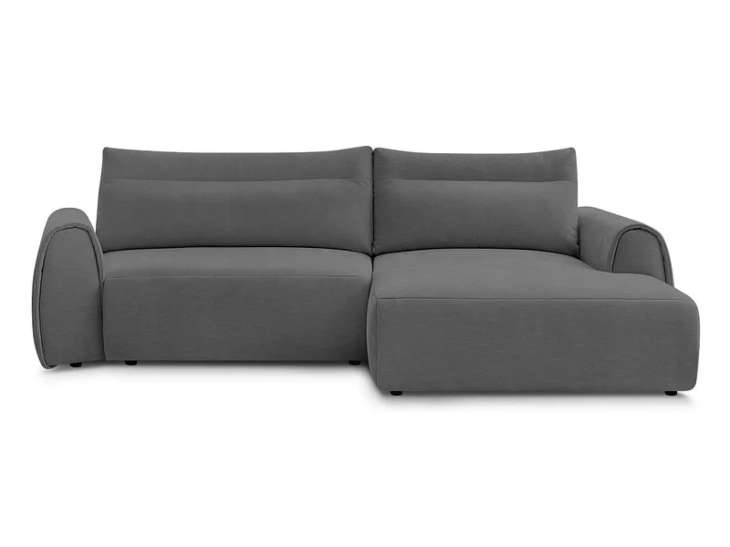 Ecksofa BOBOCHIC ADEN Stoff dunkelgrau