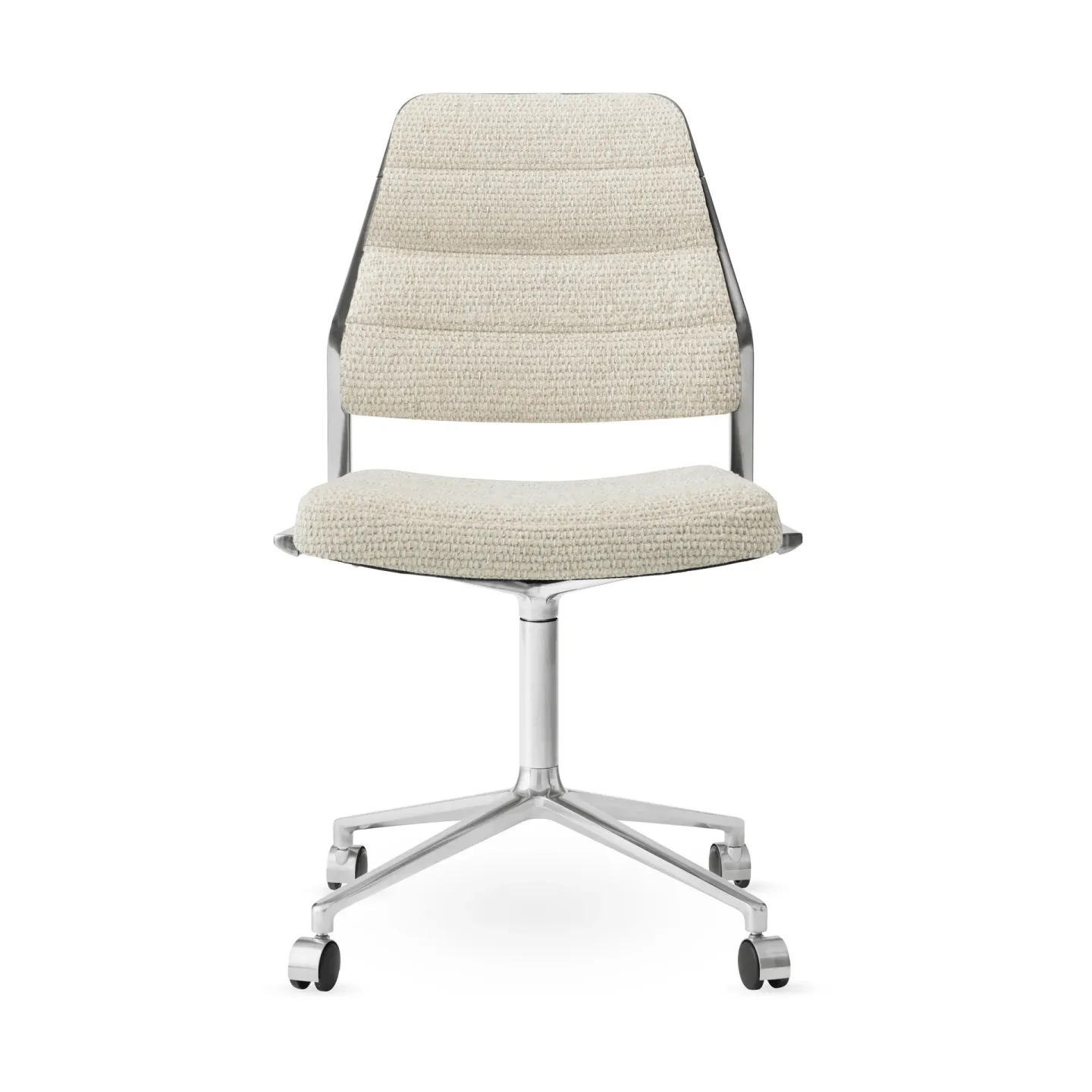 Vipp Vipp454 Swivel chair kontorsstol med hjul Wavy-polished aluminium