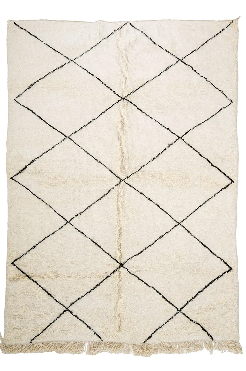 Kelim-teppe Marokkansk Beni Ourain 215 x 295 cm (Størrelse: 215 x 295 cm)