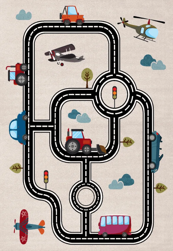 Barneteppe - Playmat (multi) (Størrelse: 200 x 280 cm)
