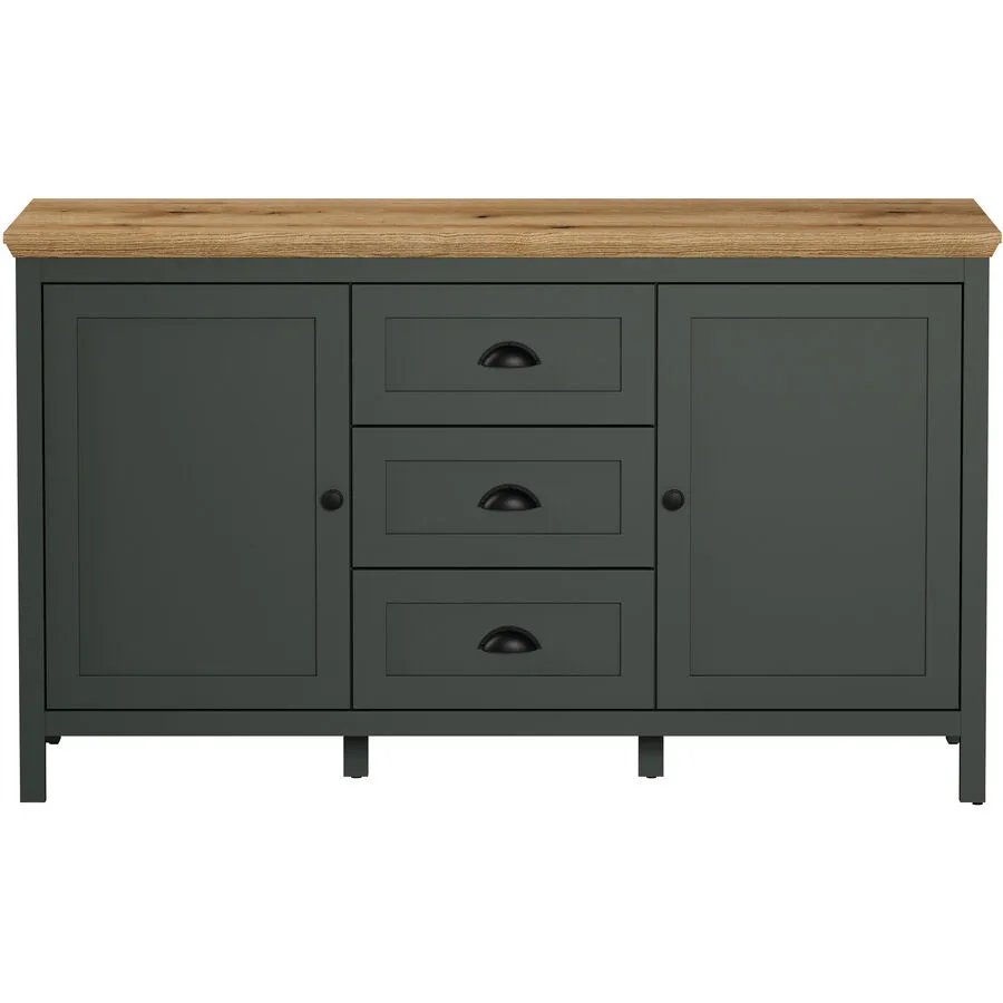 Sideboard Stanton tannengrün MDF B 146 H 86 cm