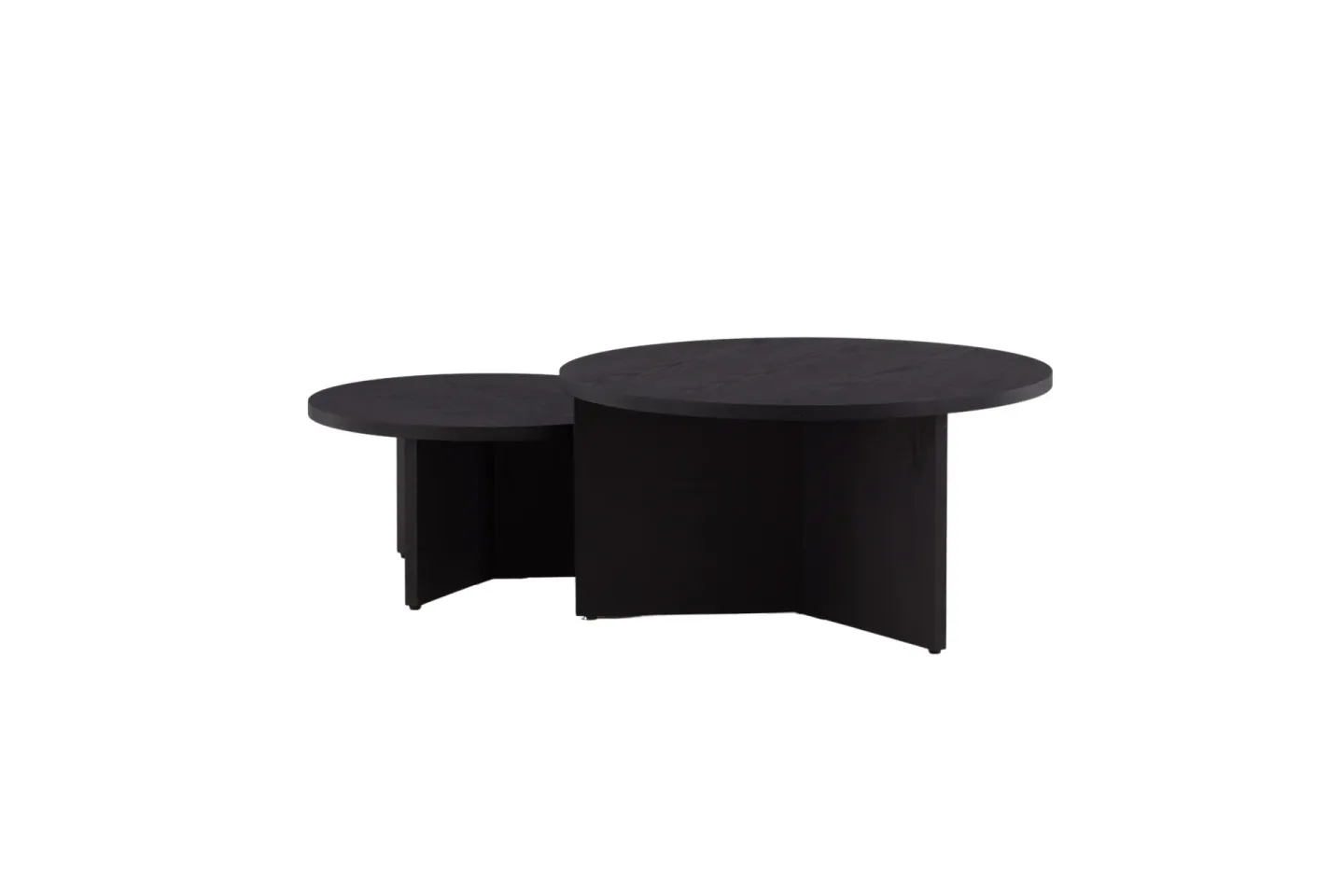 Soffbordset Saltö 2st Runda 85 cm/65 cm - Svart