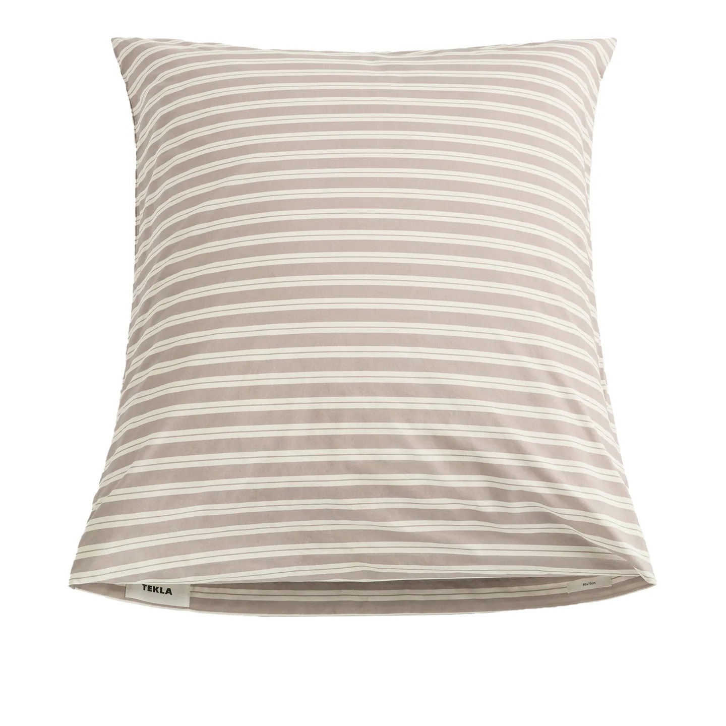 Tekla - Percale, Pillow Sham, Clay Stripes, 50X60 - Örngott - Beige - Bomull