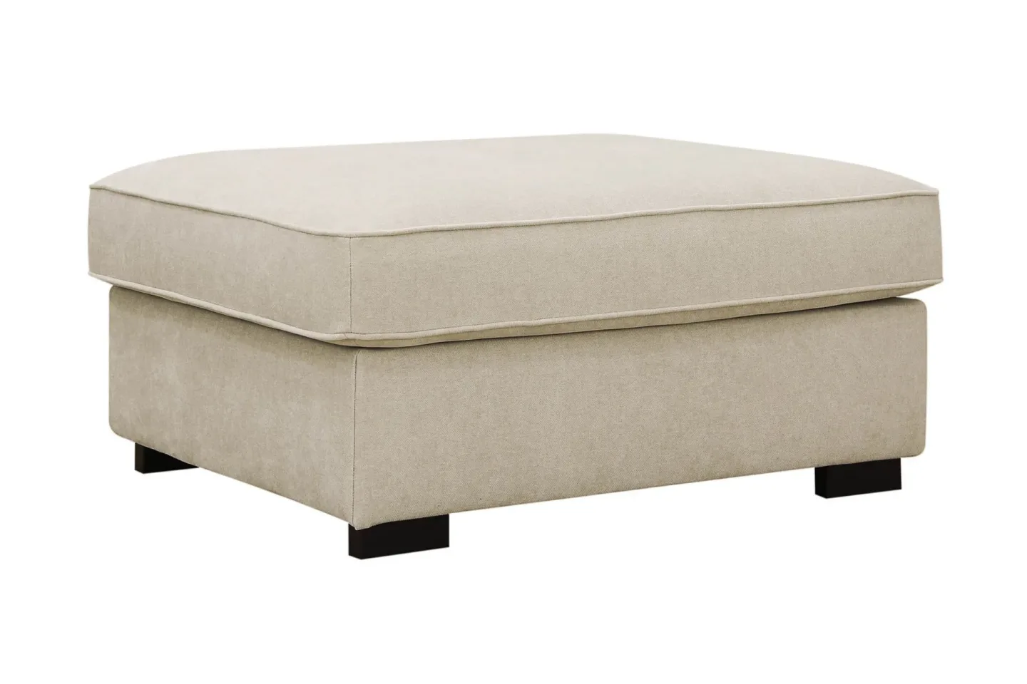 Rossita Fotpall i tyg - Beige