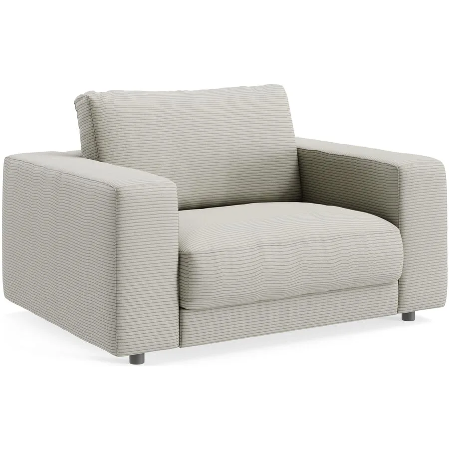 Sessel Ava stone Bezug: 88% Polyester, 12% Polyacryl B 140 T 107 H 86 cm - Möbel Konfigurator: Traummöbel individuell zusammenstellen
