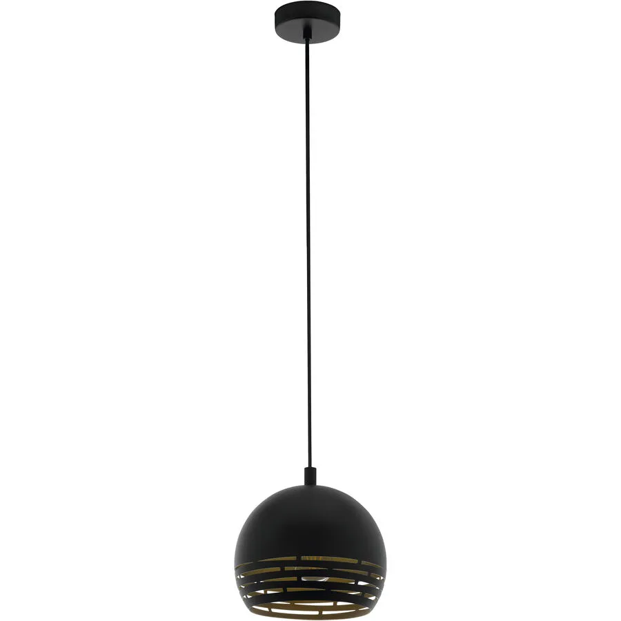 Eglo Pendellampe Camastra Gold/Schwarz Stahl 110 cm - Farbe: schwarz-gold