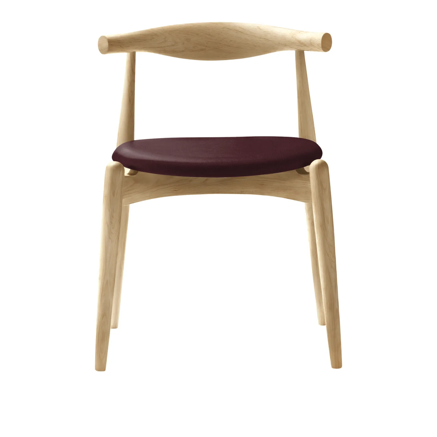 Carl Hansen - CH20, Klarlackad Ek, Lädergrupp B Thor - 332 - Matstolar - Hans J. Wegner - Träfärgad - Trä