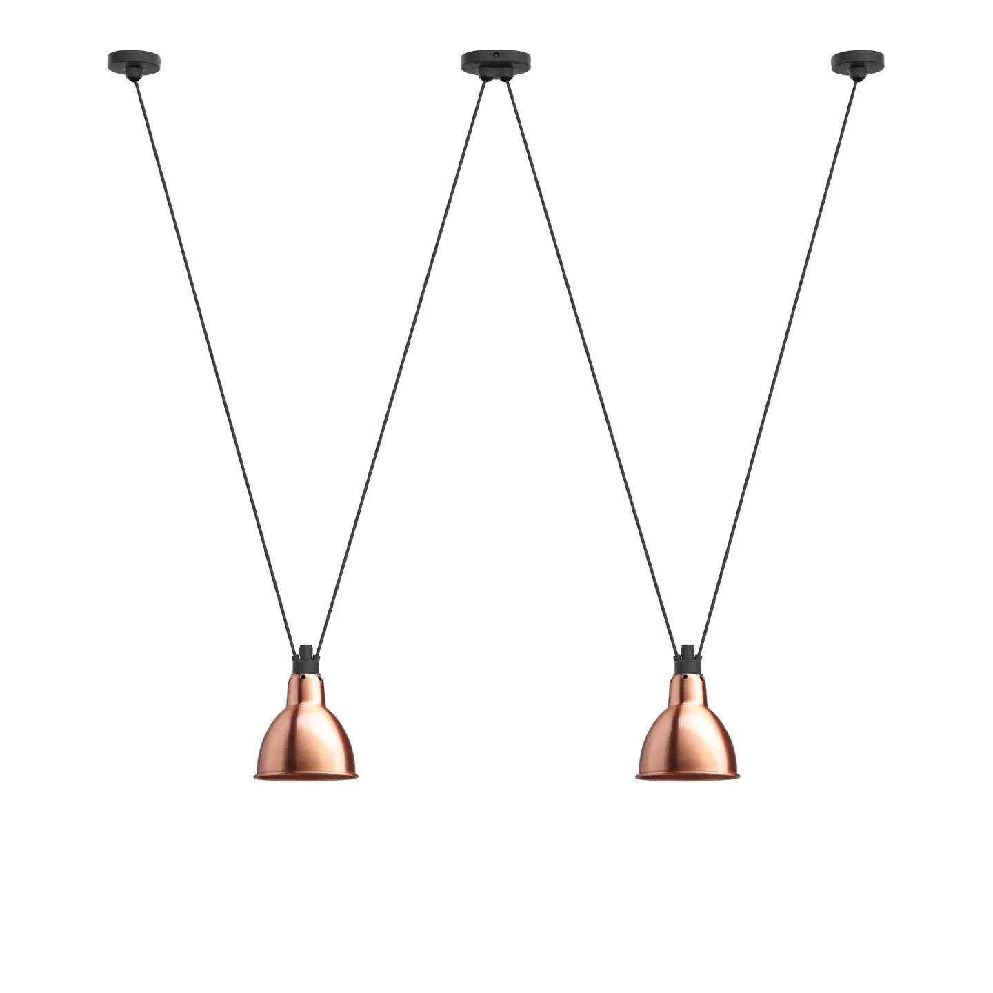 DCWéditions - Les Acrobates De Gras 324 L Round Copper - Pendellampor - Bernard-Albin Gras - Koppar