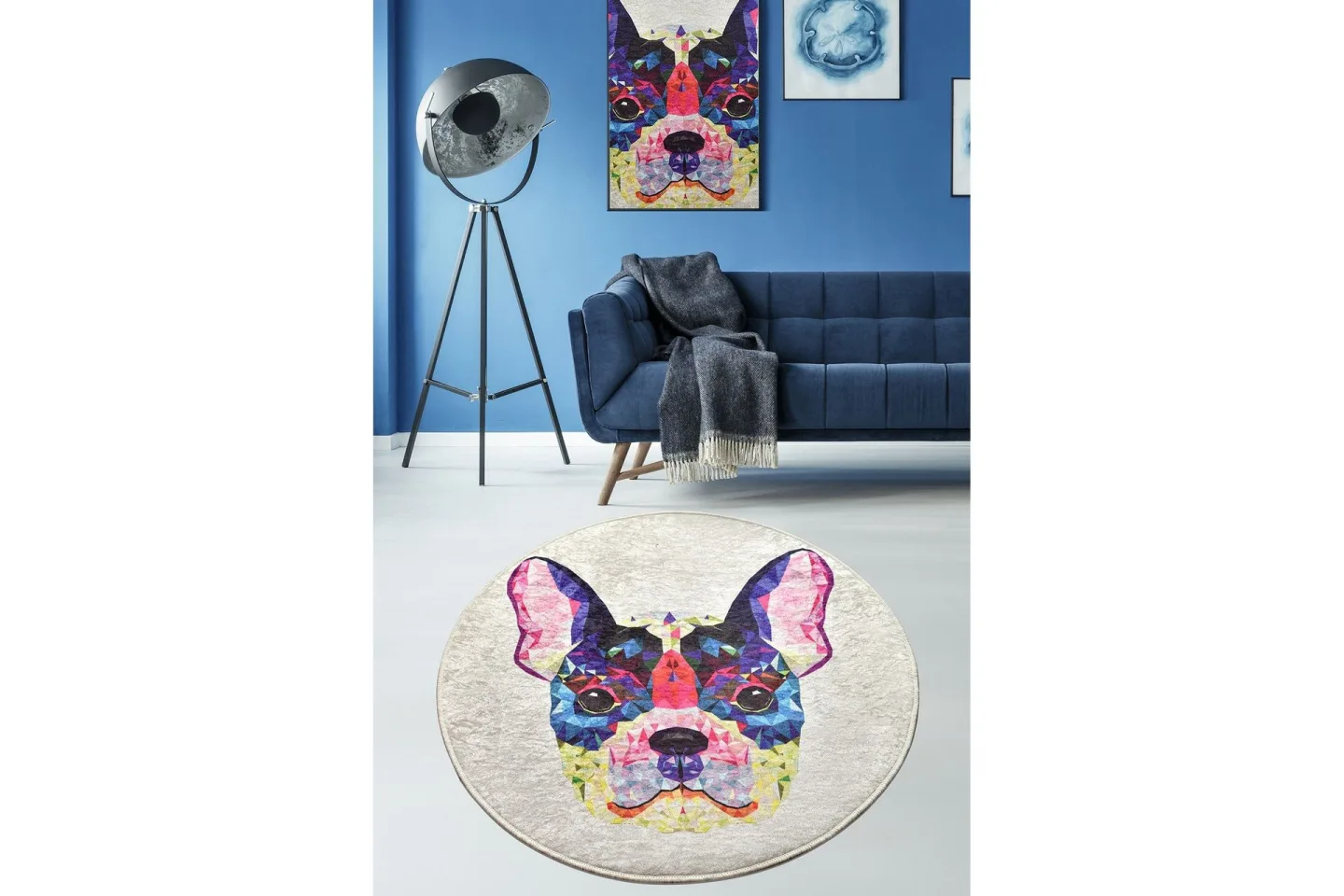 Chilai Matta 120 cm Rund - Multifärgad