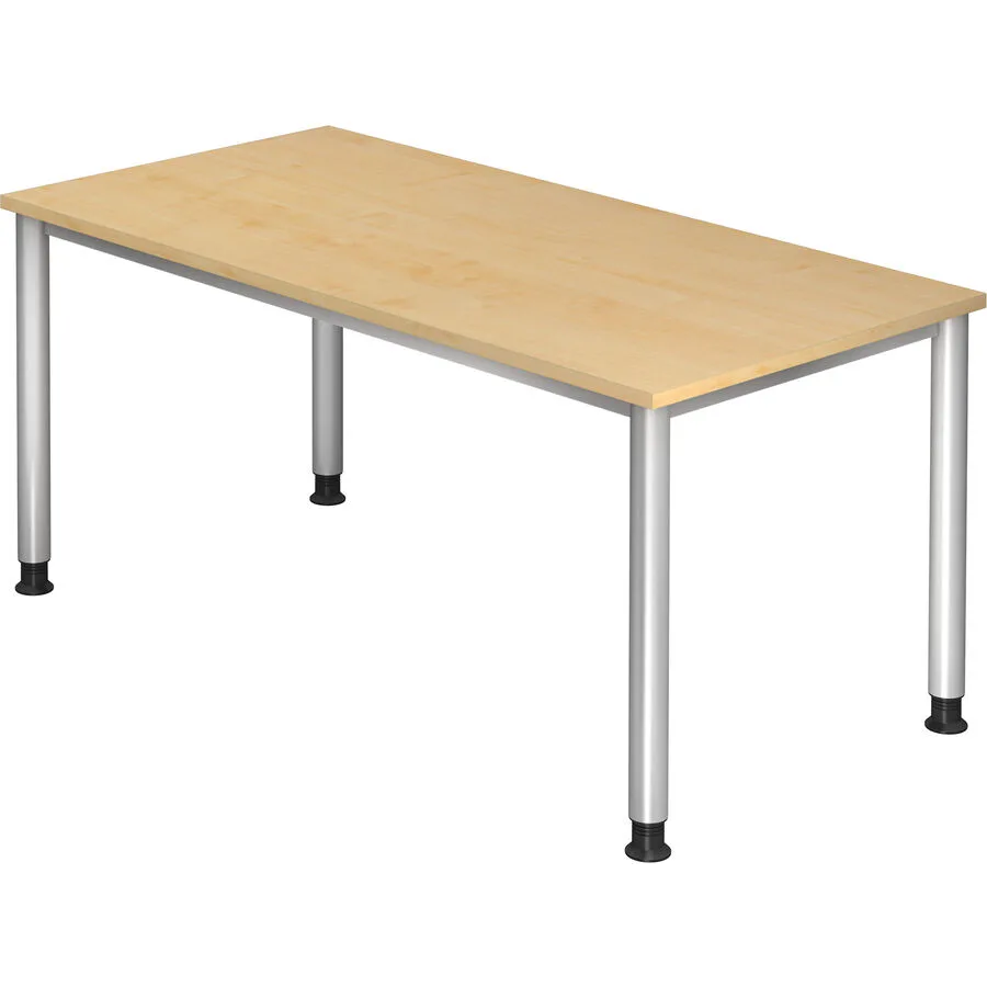 Schreibtisch Office Ahorn Holzwerkstoff Höhenverstellbar B 160 T 80 cm