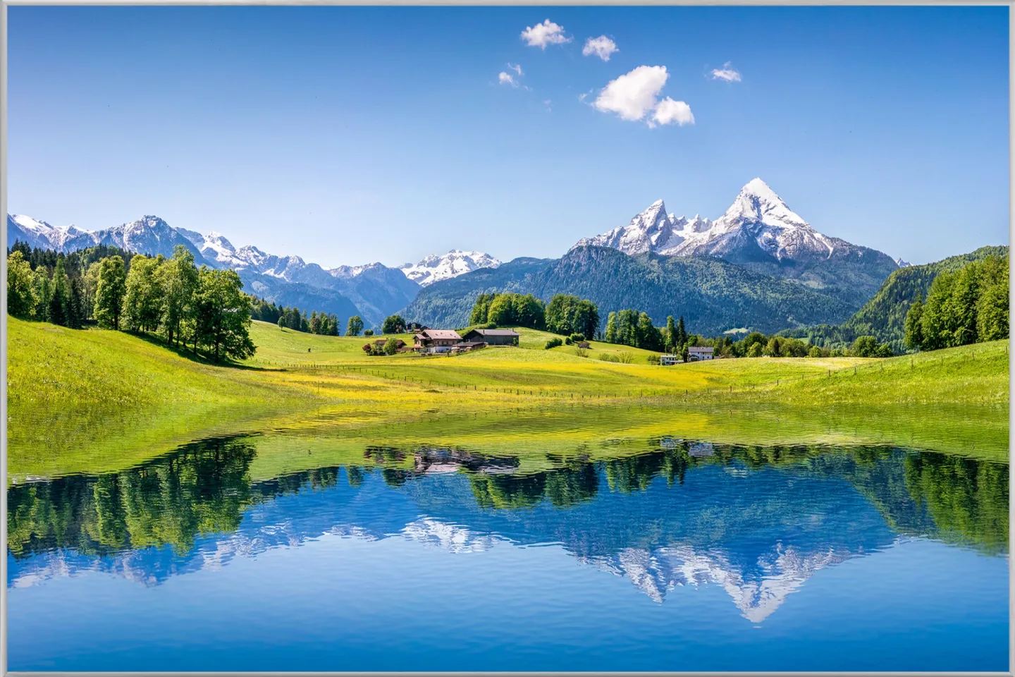 image LAND Bild mit Rahmen Alpensee | Schubiger Möbel