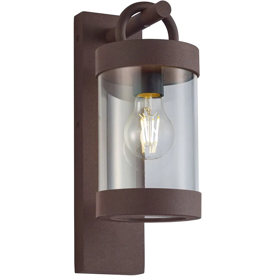 Wandlampe aussen Surlie Rot Aluminium 33 cm - Farbe: rost - Material: Aluguss