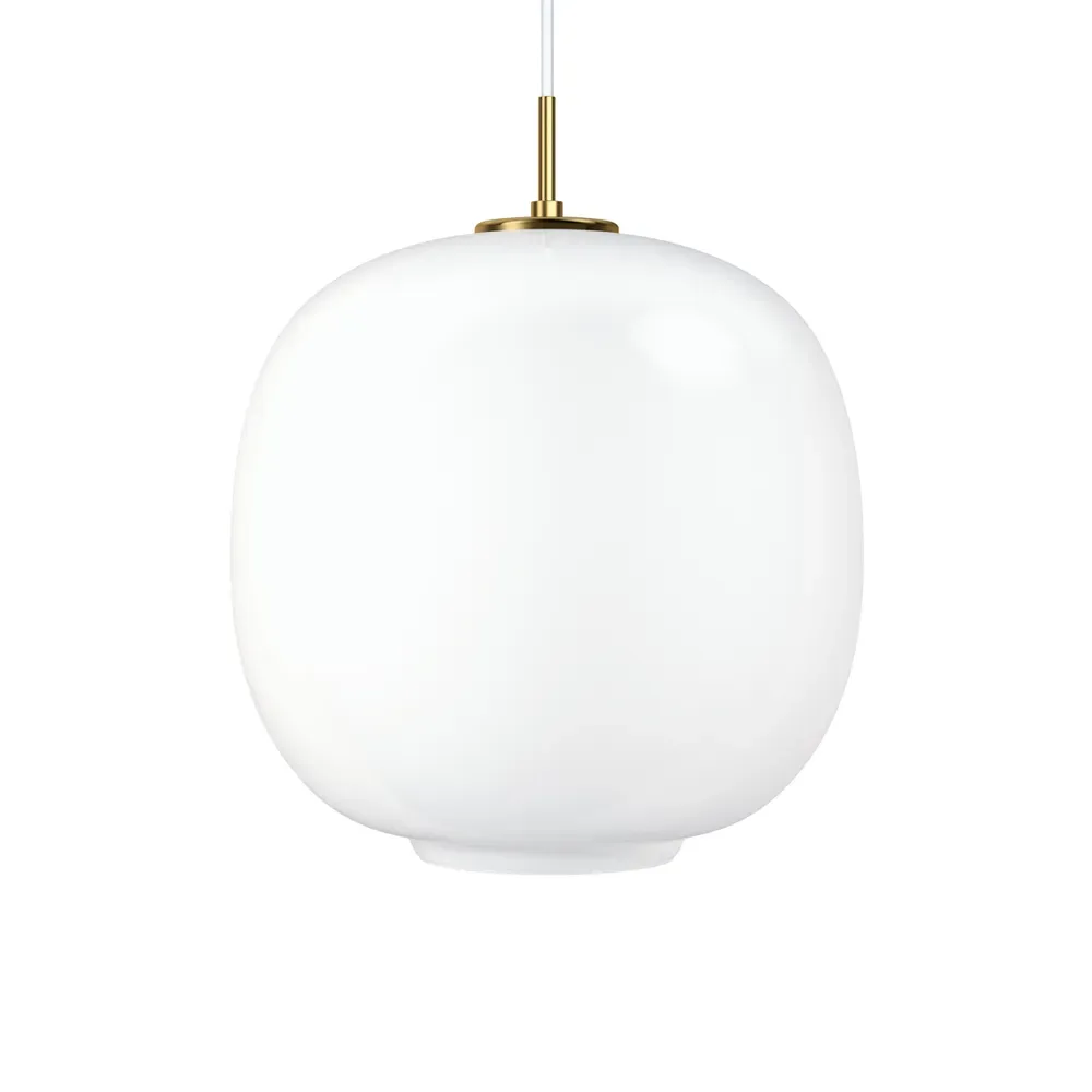 Louis Poulsen VL45 Radiohus LED Pendelleuchte groß Brass-white opal glass