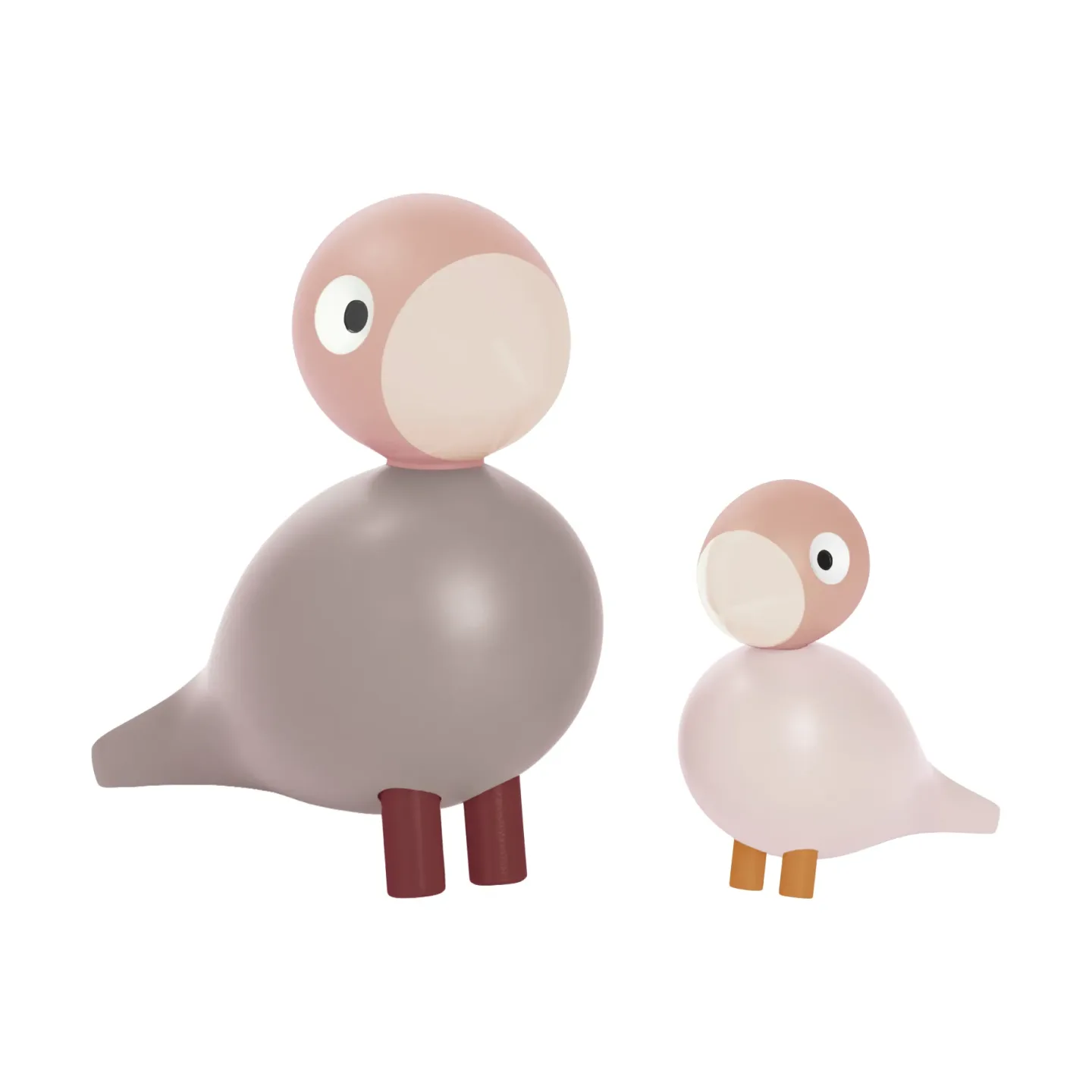 Kay Bojesen Denmark Liv & Lykke lovebirds 1 set Rosa