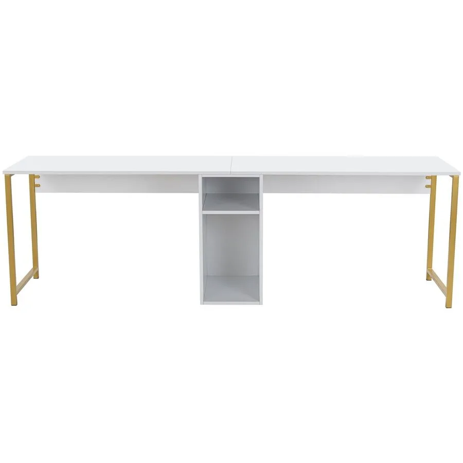 Schreibtisch Georis weiss Holzwerkstoff B 240 T 60 cm