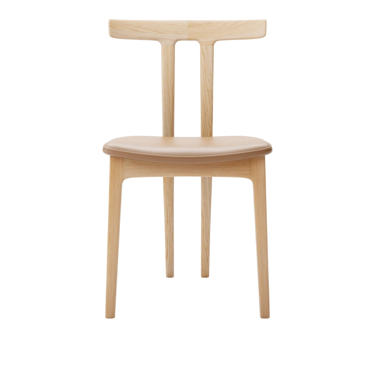 Carl Hansen - OW58, T-Chair, Oiled Oak, Leather Cat. C Sif 95 - Matstolar - Ole Wanscher - Läder/Trä/Skum