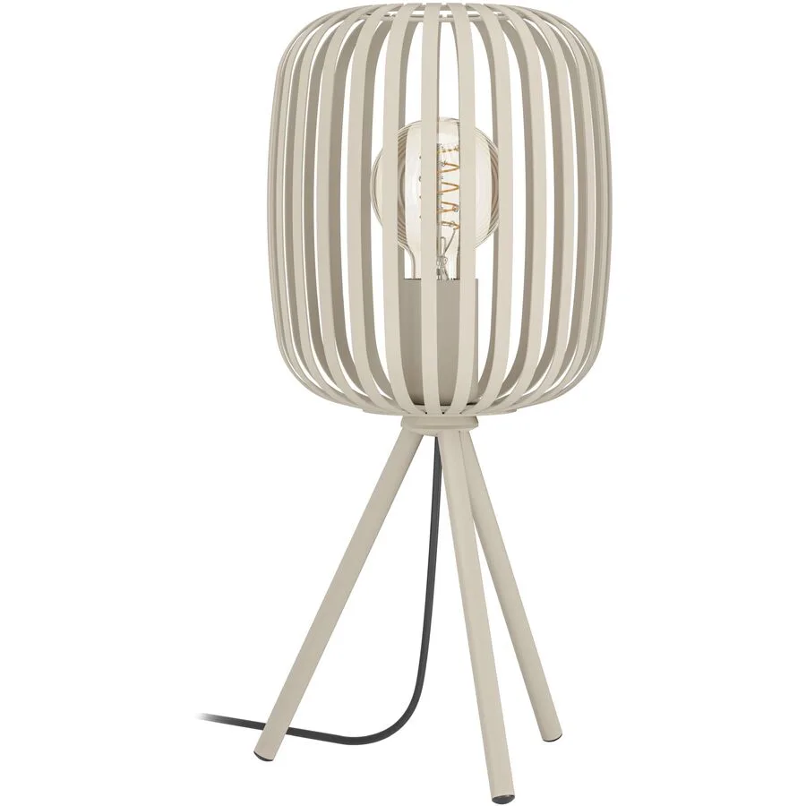 Eglo Tischlampe Romazzina Beige Stahl 20 cm 43.5 cm - Farbe: sand