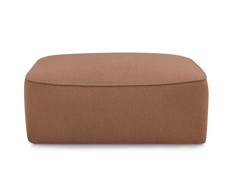 Hocker BOBOCHIC LEOPOLD 90x96x42cm stoff chiniert orange