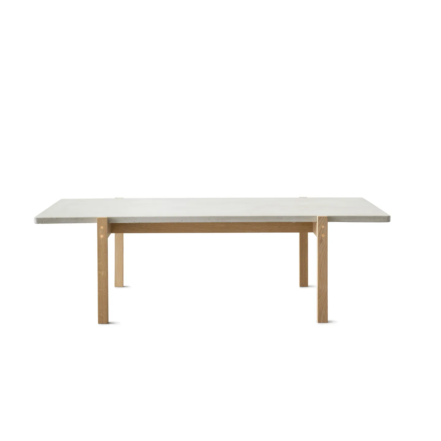 Eberhart Furniture - Eugene Coffee Table / Concrete Light / Oak Light / Brass - Soffbord - Träfärgad,Grå - Trä/Sten