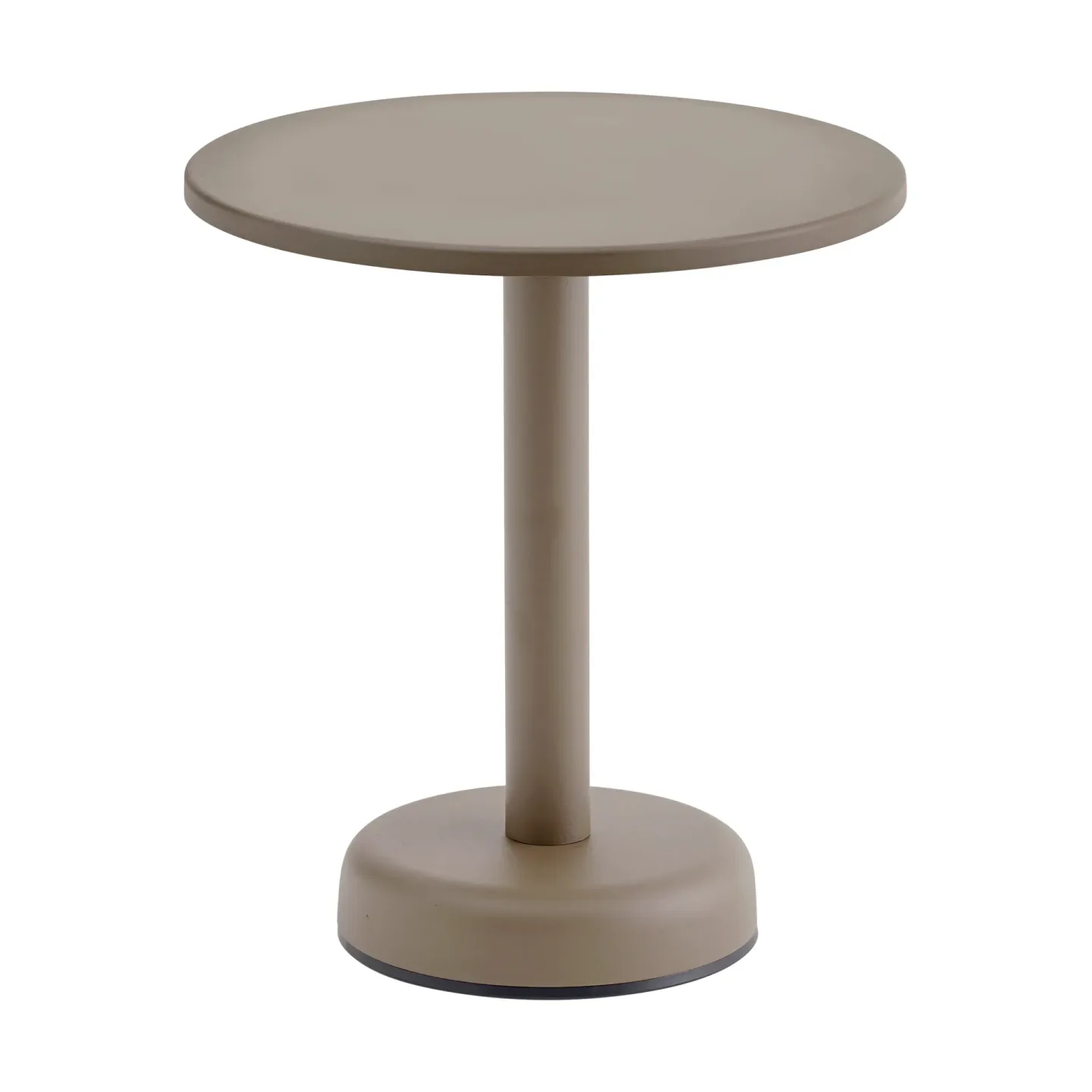 Muuto Linear Steel soffbord Taupe, Ø42x47 cm