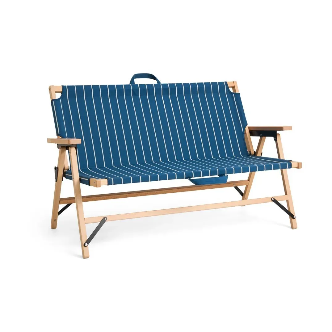 HAY Outdoor Market Klappsofa Blue-beige, 2-sitzig