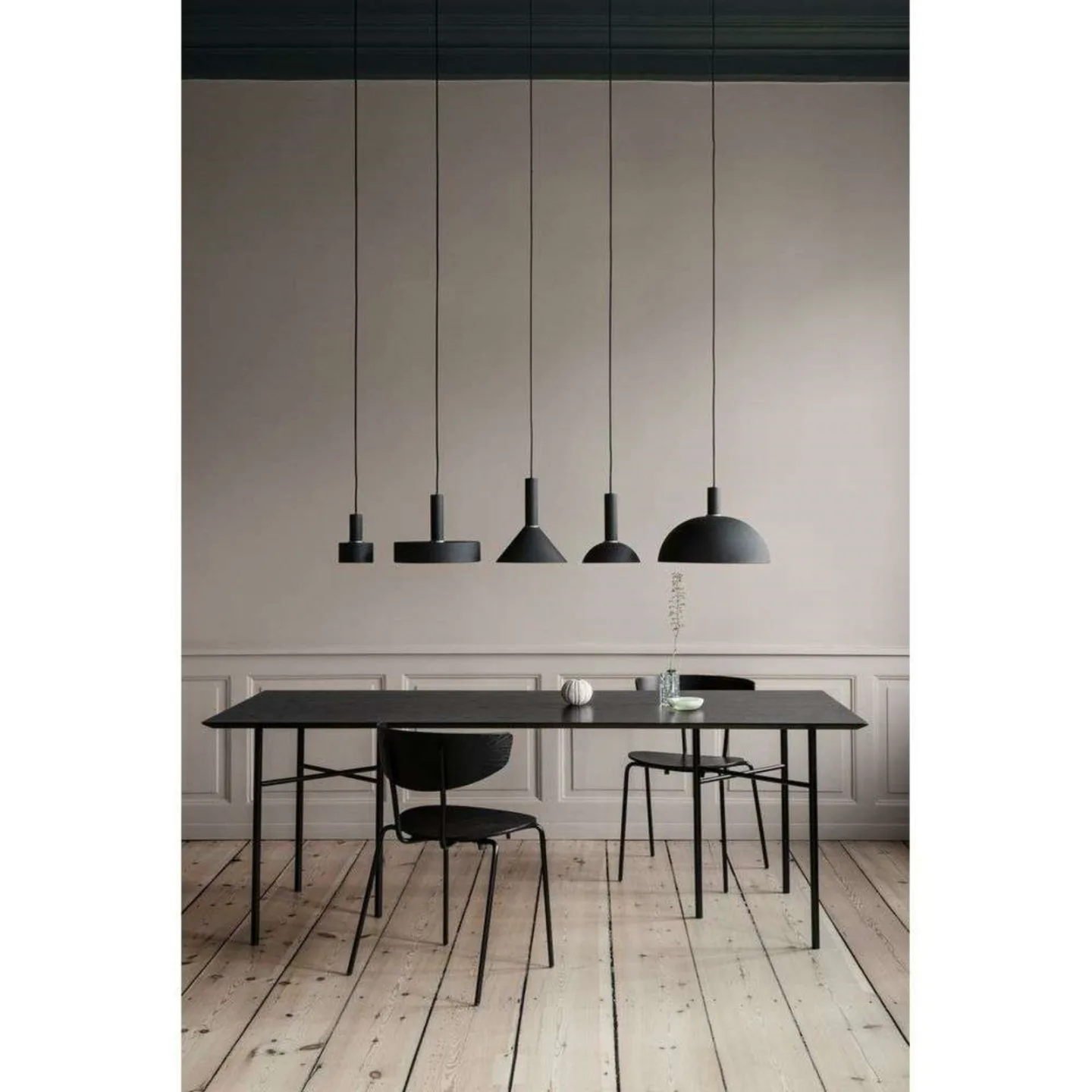 Collect Taklampa Disc Low Black - Ferm Living - Vardagsrum - Metall