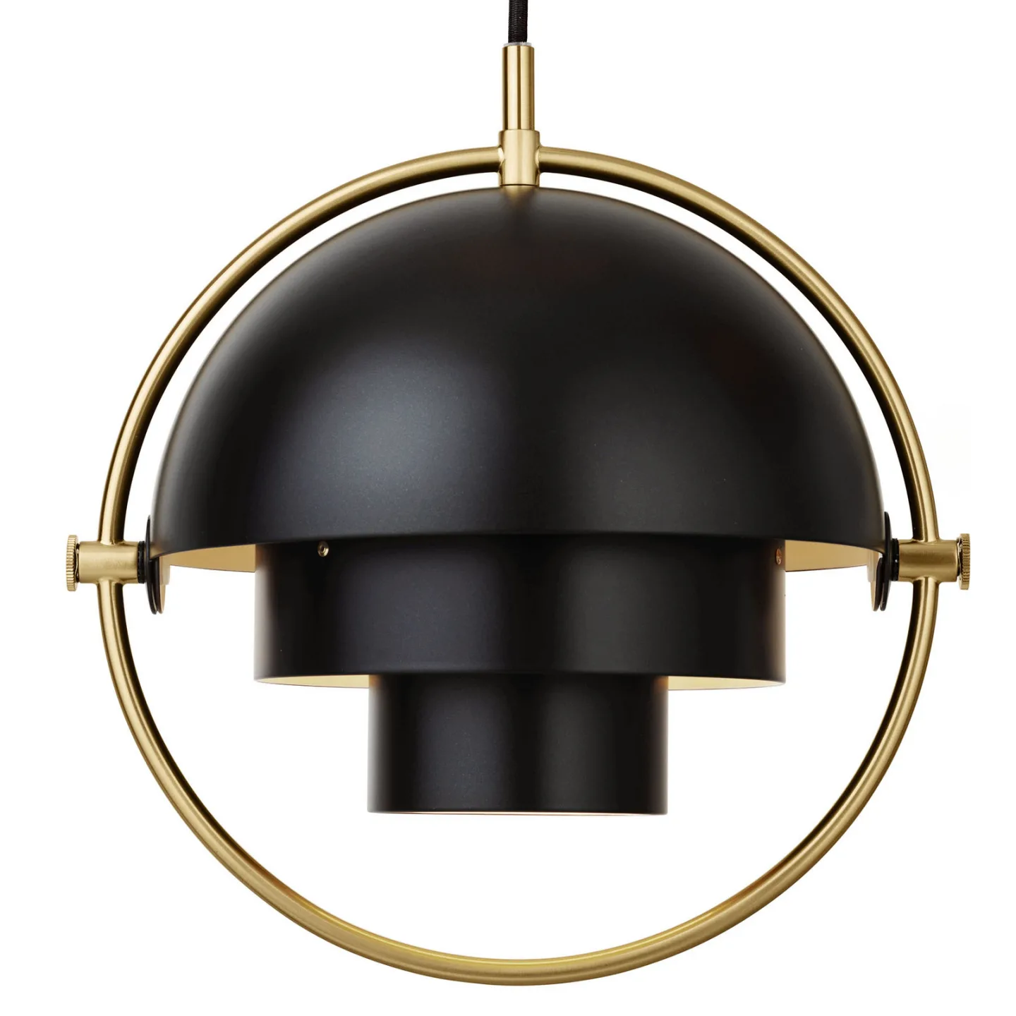GUBI Multi-Lite Pendelleuchte small Messing-schwarz