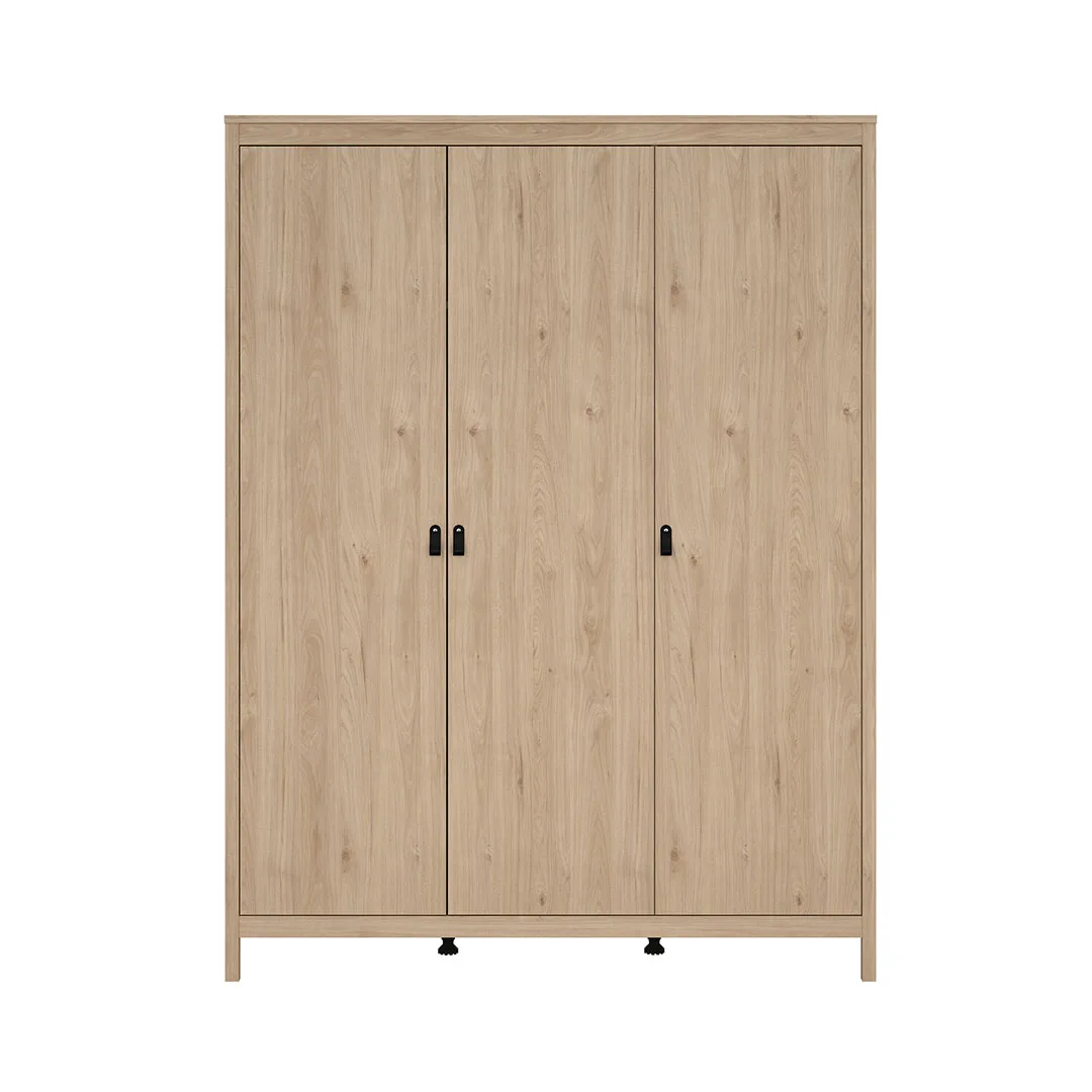 Madrid Kleiderschrank 199x150x59cm, 3 Türen Eichen-Dekor.