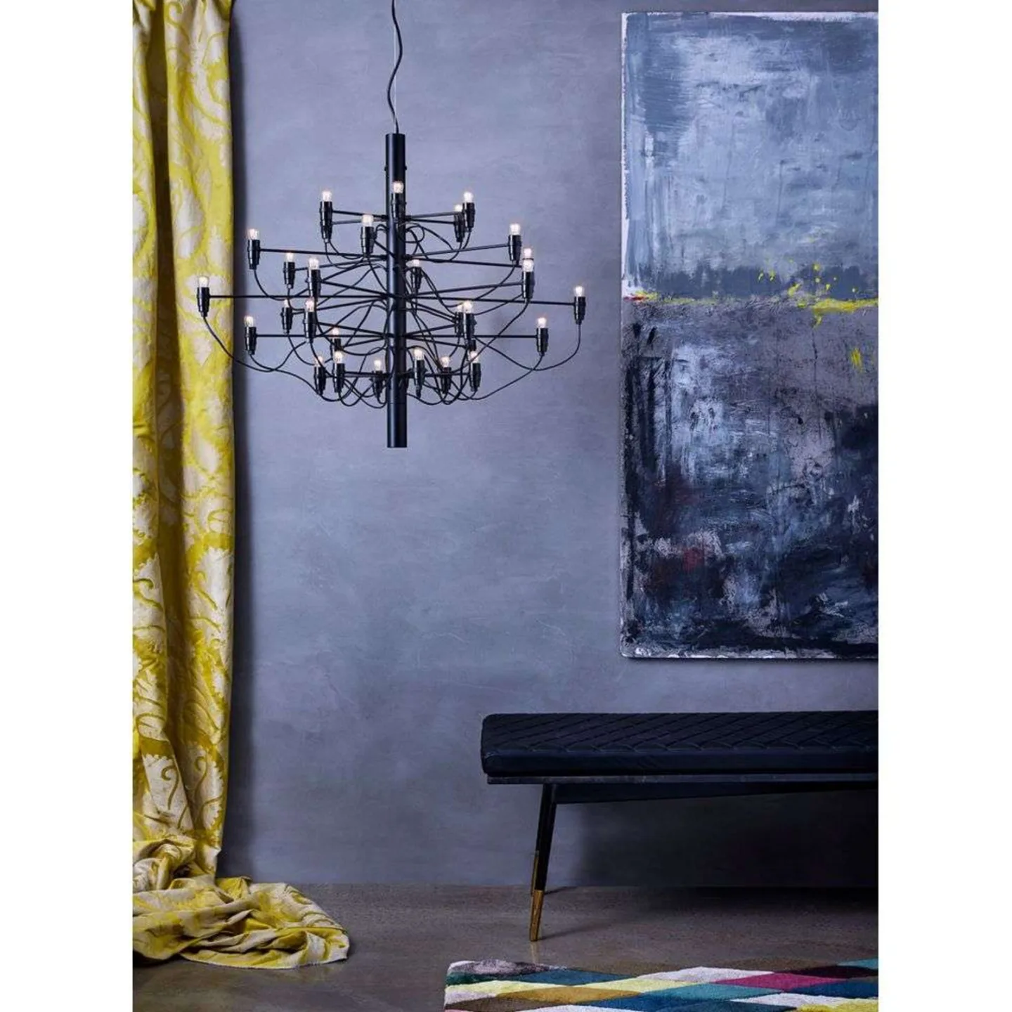 2097/50 Pendelleuchte Schwarz - Flos - Wohnzimmer - Metall