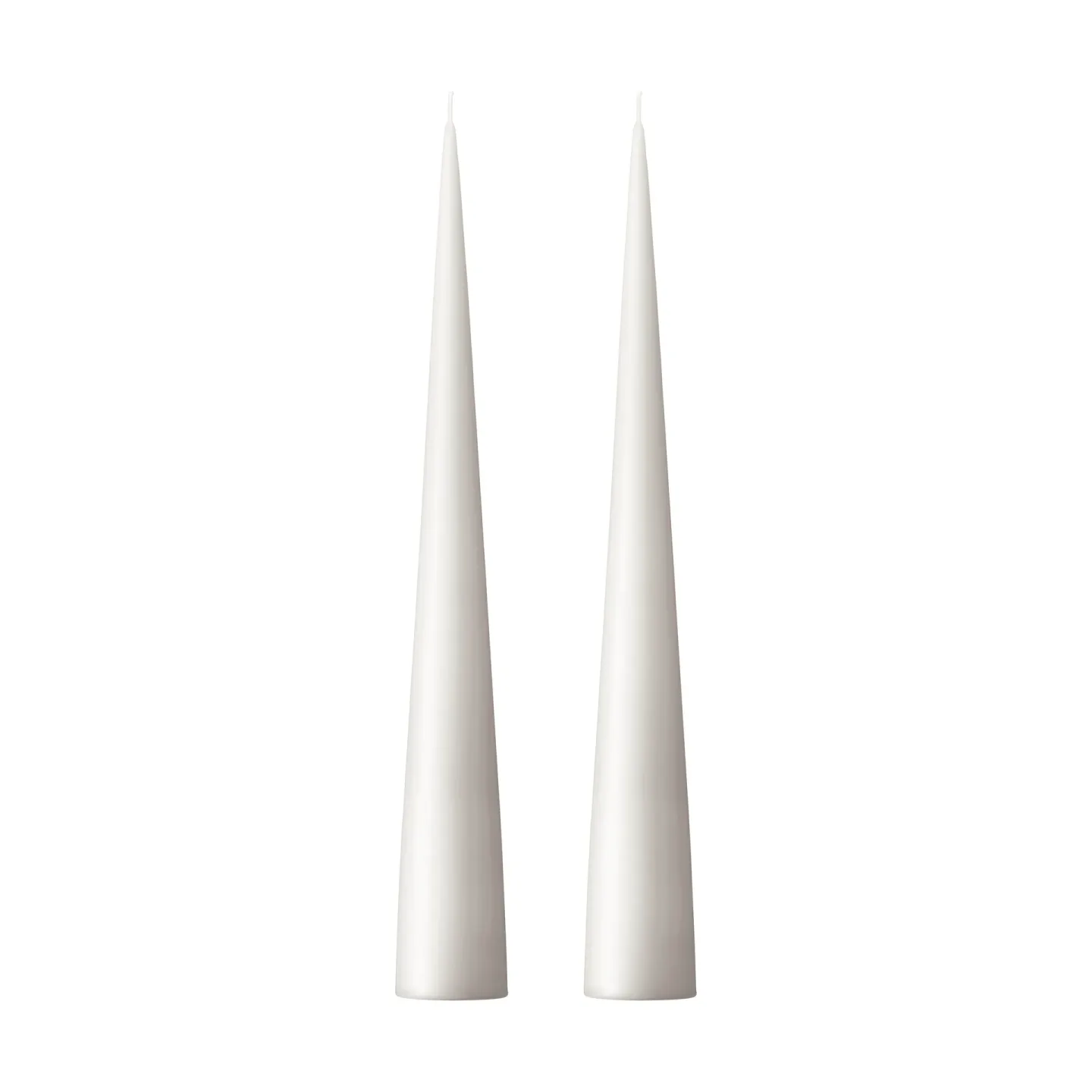 ester & erik ester & erik Kegelkerze 37cm 2er Pack matt White ash 21