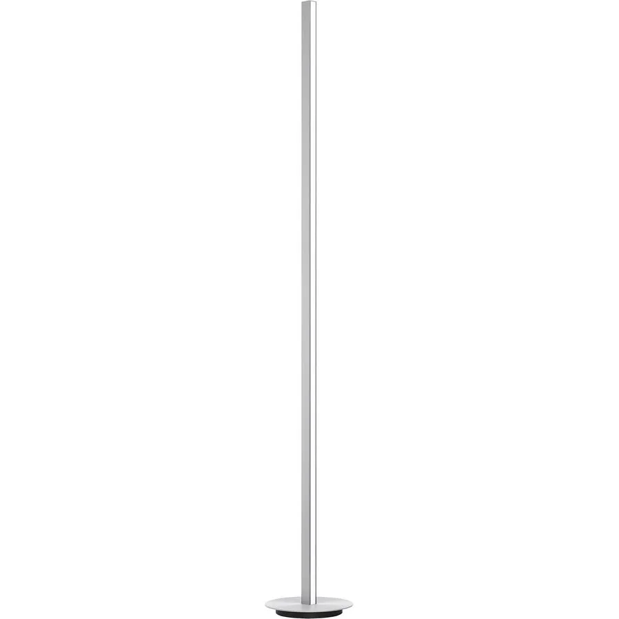 Designer-Stehlampe Bankamp Line aluminium matt dimmbar H 160 cm - Farbe: silber - LED - Lichtfarbe: Extra warmweiss - Material: Aluminium/Stahl -