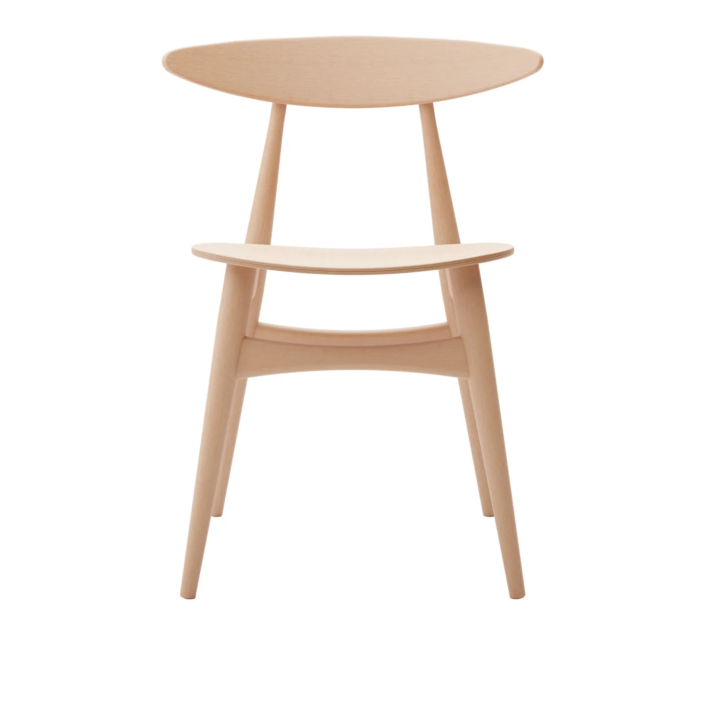 Carl Hansen - CH33T, Oljad Bok - Matstolar - Hans J. Wegner - Träfärgad - Trä