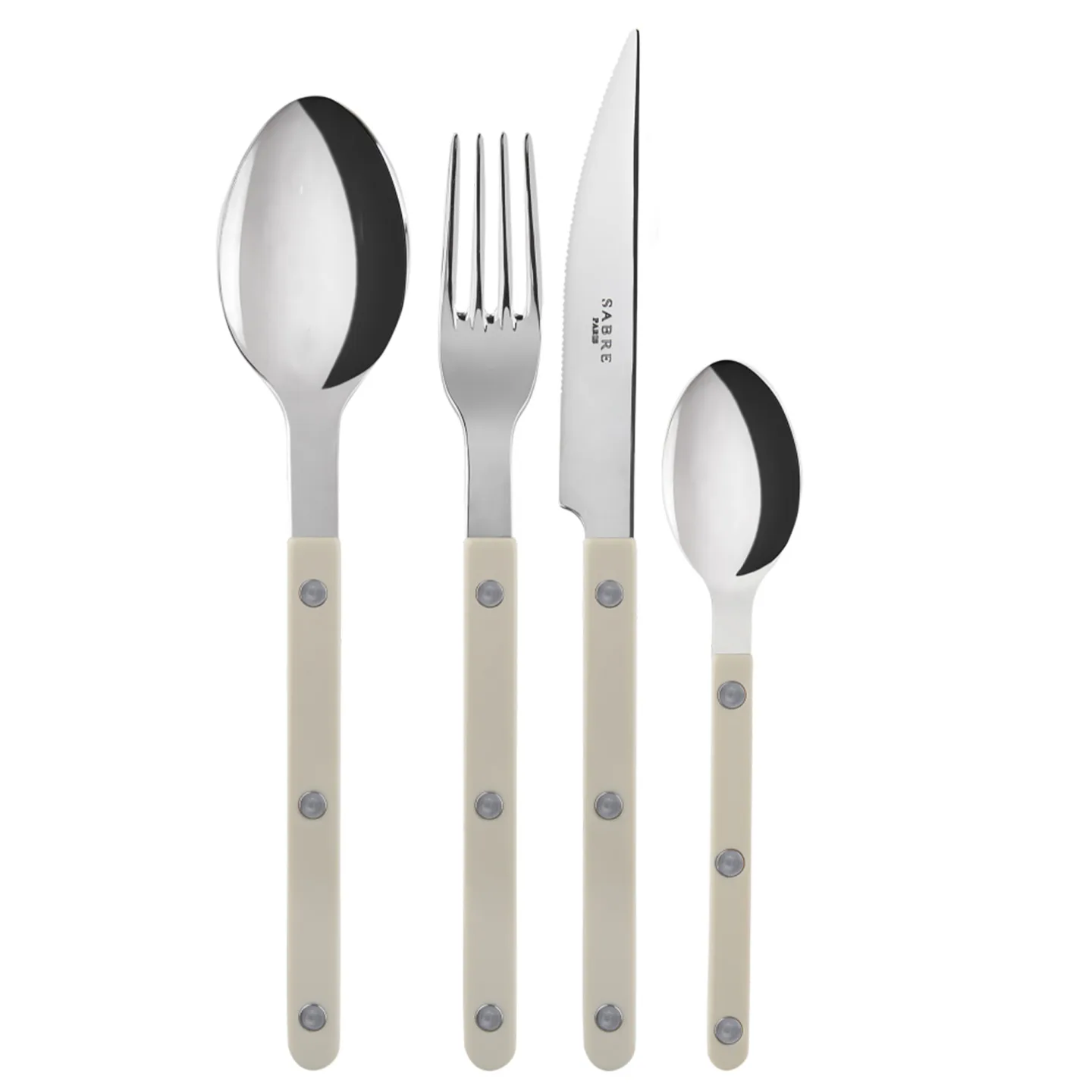 Sabre Paris - Bistrot solid bestickset 4 delar light kaki - Bestickset