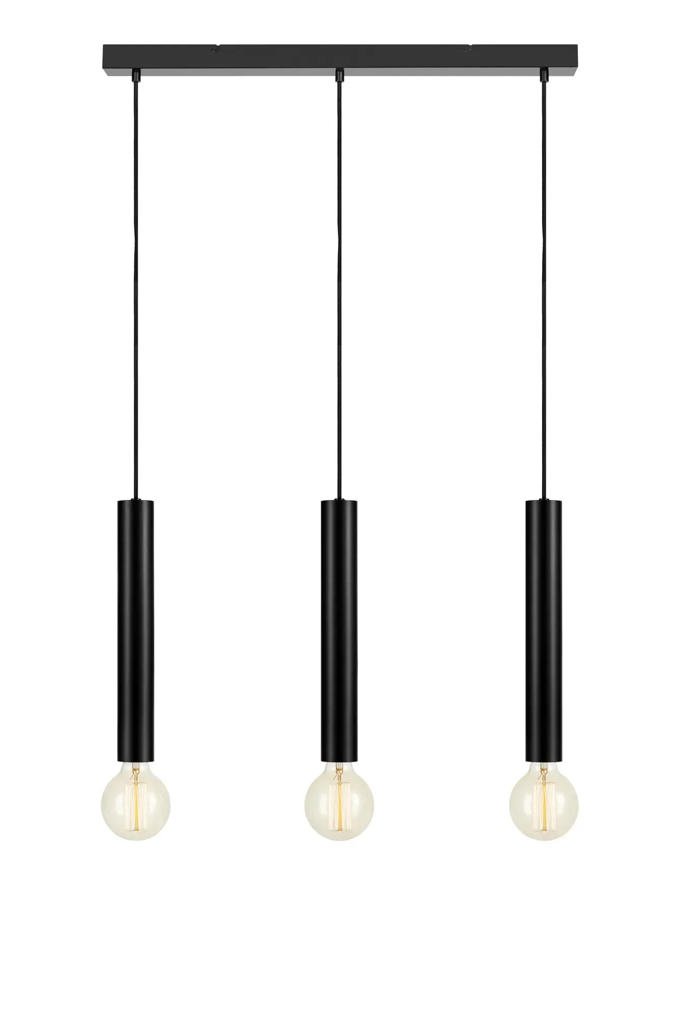 Sencillo Deckenlampe Schwarz 3 Lampen