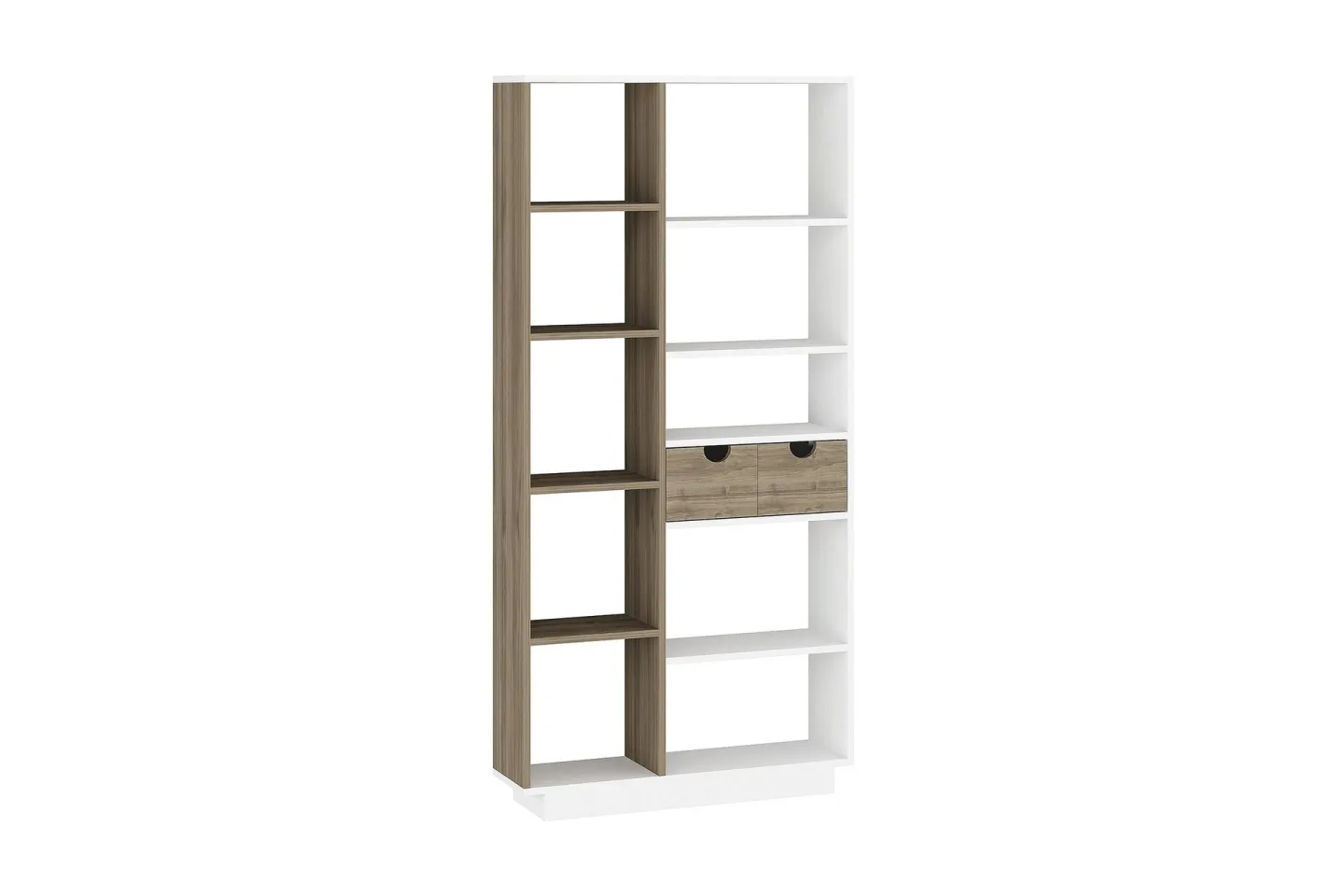 Ackerman Bokhylla 80 cm - Vit|Valnöt