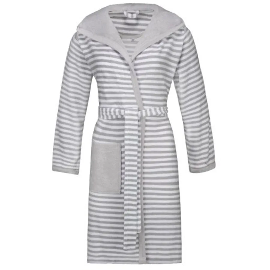 Esprit Bademantel Striped Hoody M Stone Baumwolle M