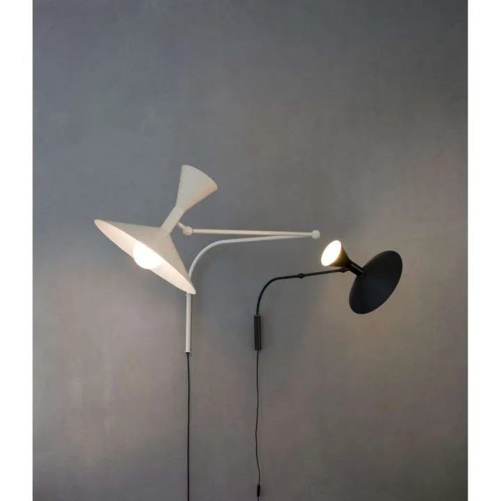 Lampe de Marseille Vägglampa Matt Grey - Nemo Lighting - Vardagsrum - Vintage / retro
