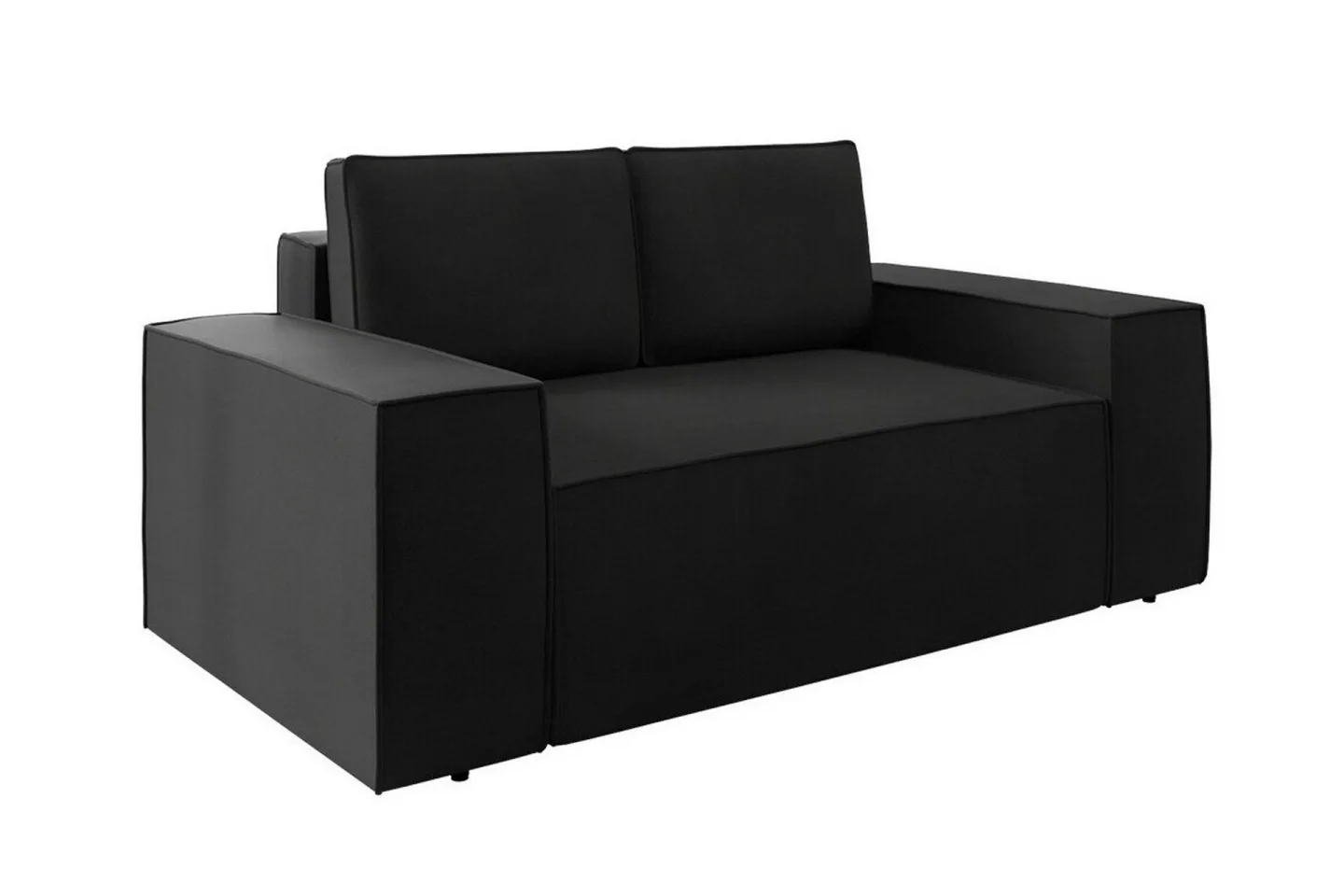Knocklong 2-sits Bäddsoffa - Svart