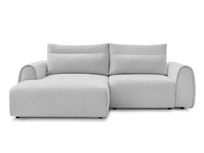 Ecksofa BOBOCHIC ADEN Stoff hellgrau