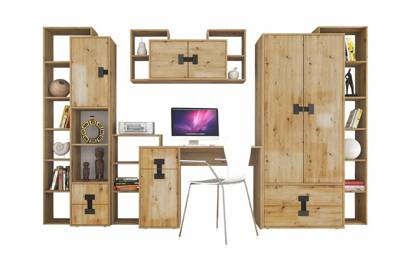 Castlebay Möbelset För Sovrum Brown -